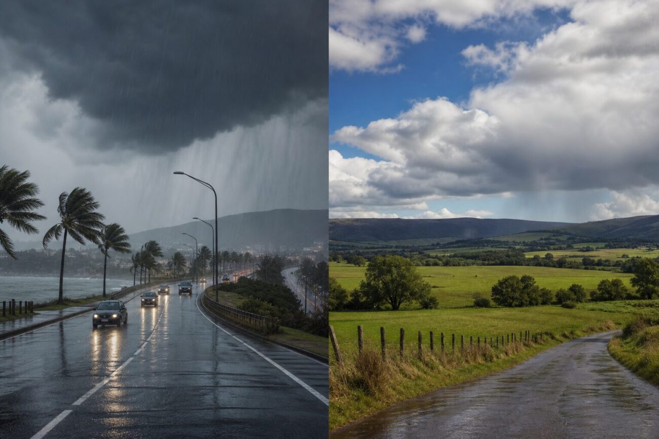 Quelle différence entre averses et pluies éparses ?