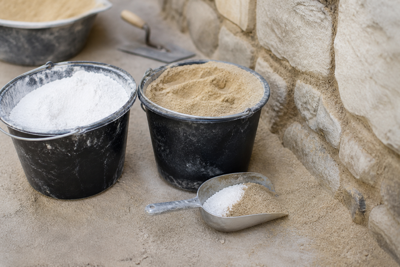 Dosage chaux sable pour joint : Quels sont les ratios idéaux au seau et à la pelle ?